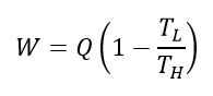 thermodynamics problems carnot effiency equation